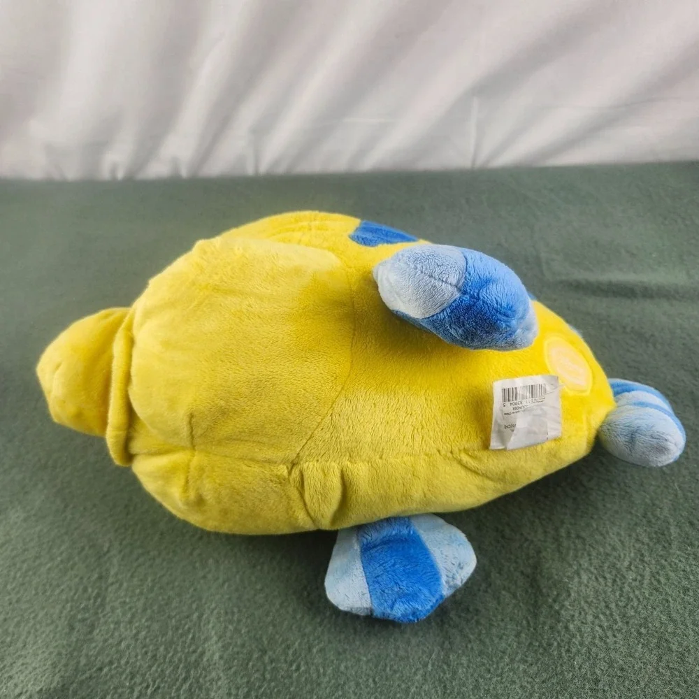 Disney Store Flounder Plush Stuffed Animal Little Mermaid Ariel Yellow Blue Fish
